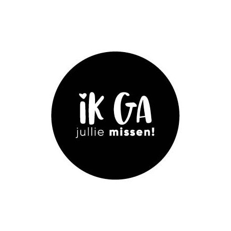 sticker ik ga jullie missen