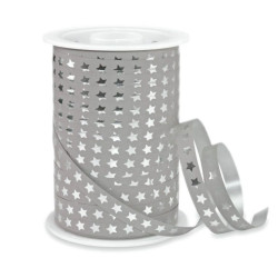 christmas lint sterren zilver taupe