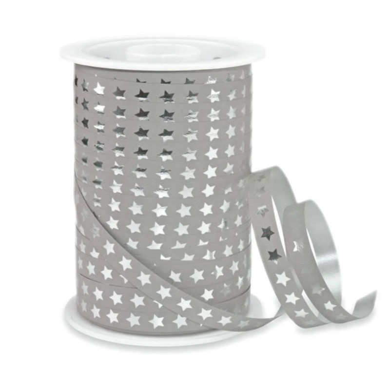 christmas lint sterren zilver taupe