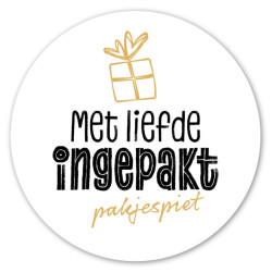 sticker liefde ingepakt pakjespiet