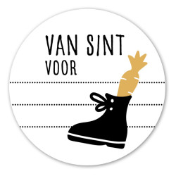 sticker schoen van sint