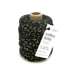 lurex koord zwart goud