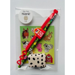 boerderij traktatie armbandje stickers