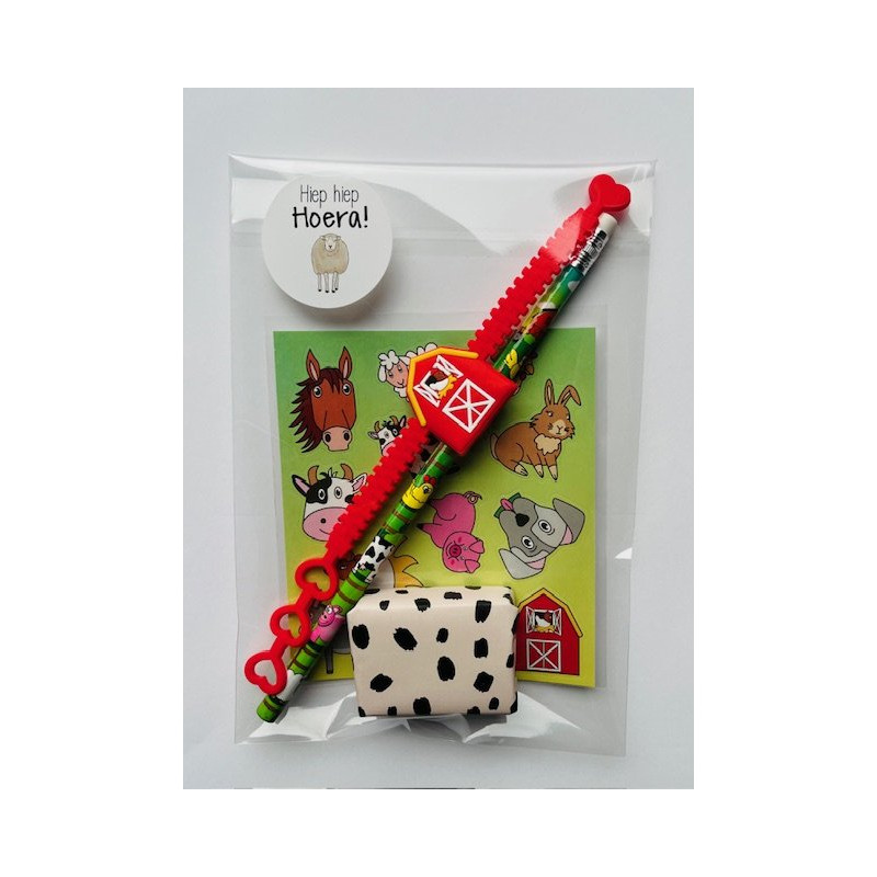 boerderij traktatie armbandje stickers