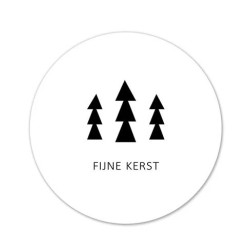 sticker fijne kerst kerstboom