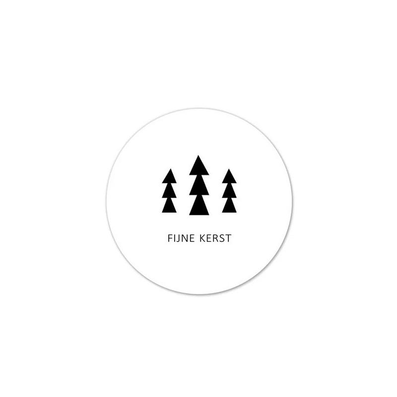 sticker fijne kerst kerstboom