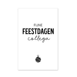 minikaartje feestdagen collega