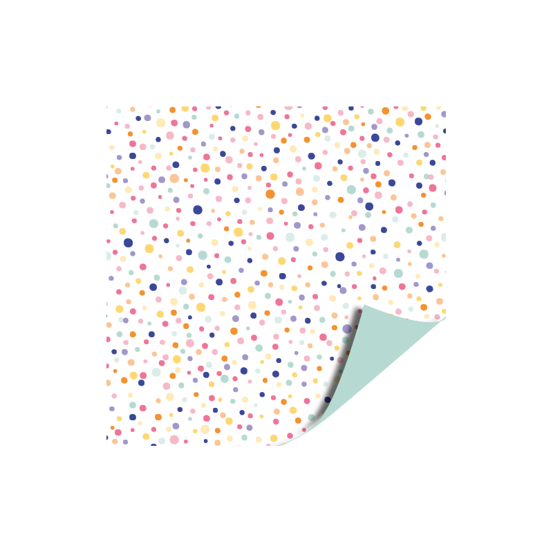 kadopapier confetti mint