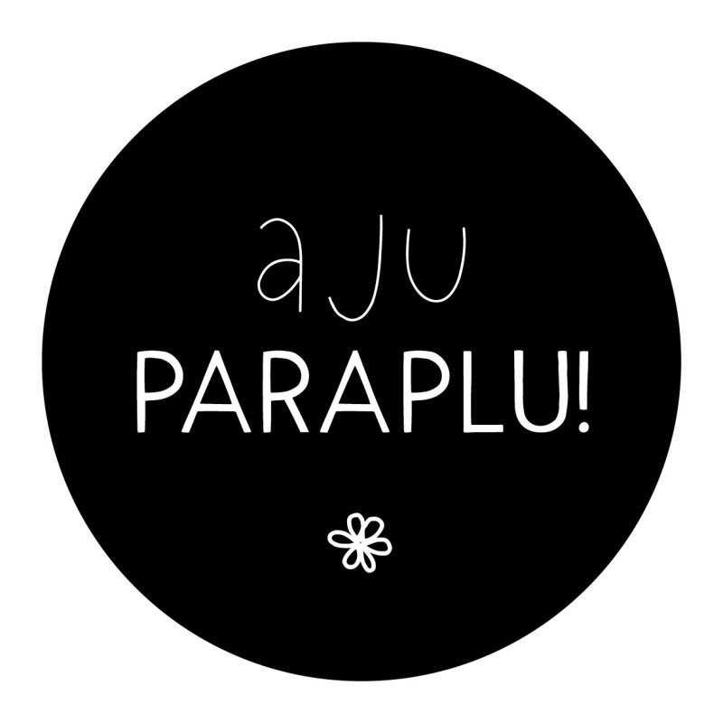 sticker aju paraplu bloemetje
