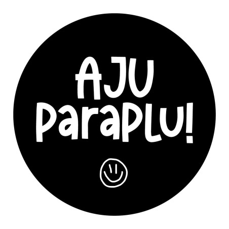 sticker aju paraplu smiley