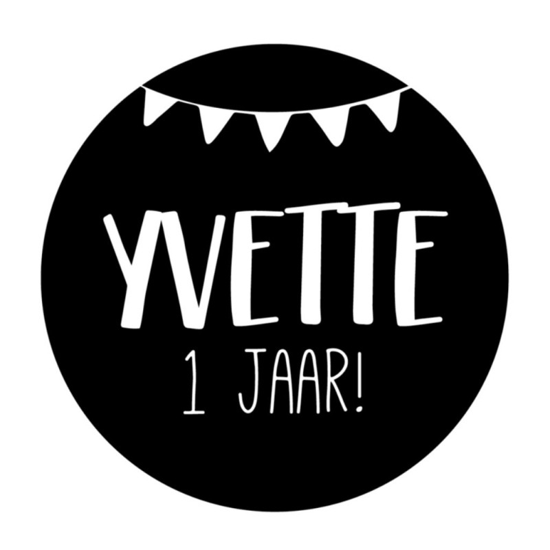 stickervel gepersonaliseerde vlaggetjes