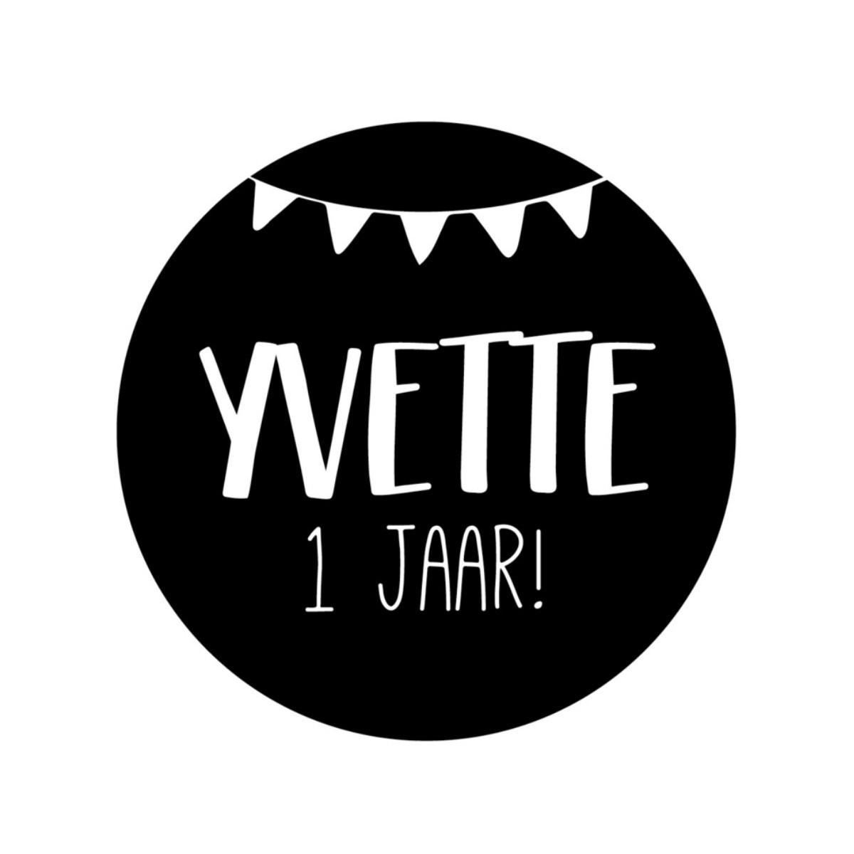 stickervel gepersonaliseerde vlaggetjes