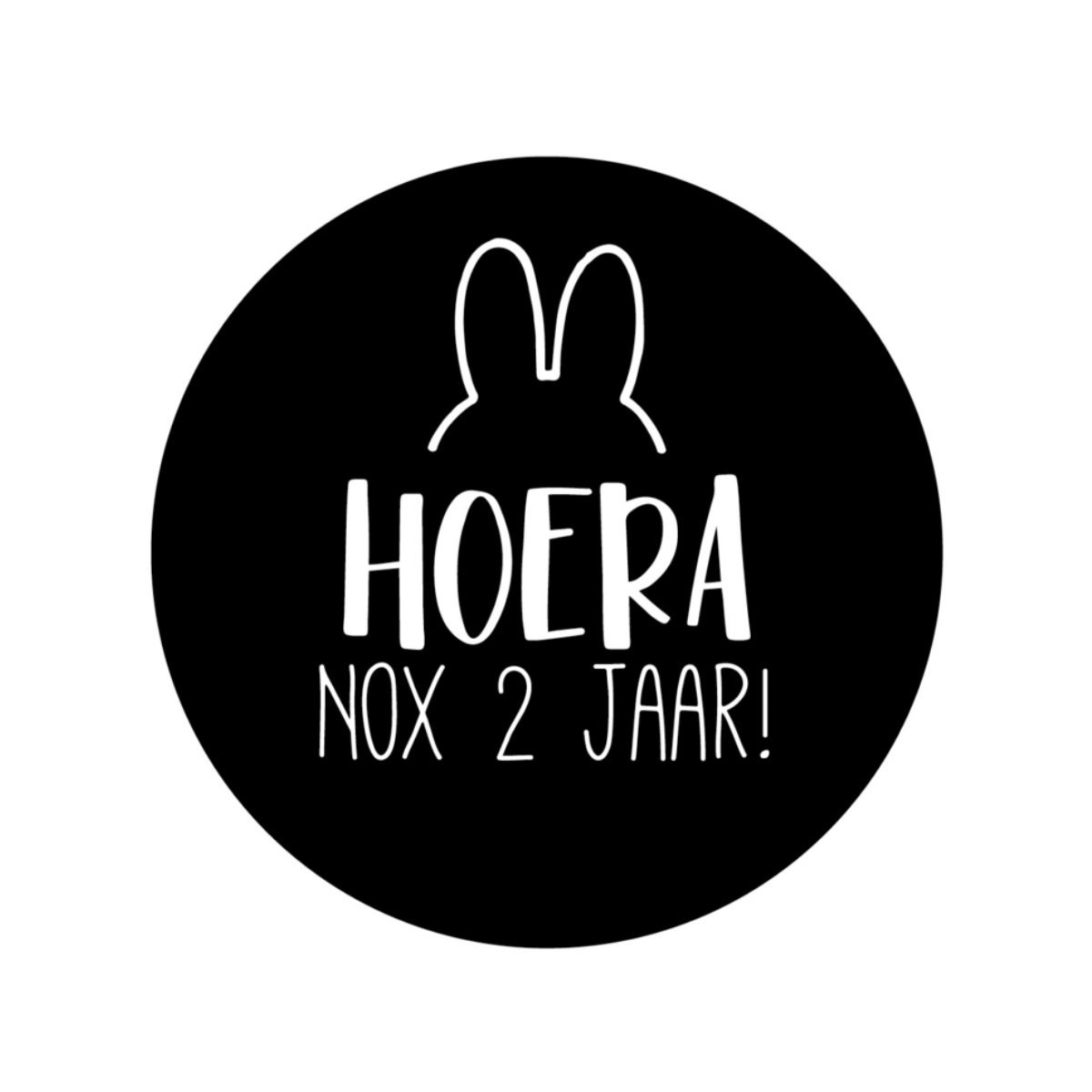 stickervel gepersonaliseerde konijntje