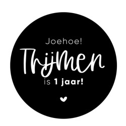stickervel gepersonaliseerde woohoo