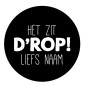 gepersonaliseerde stickervel zit drop