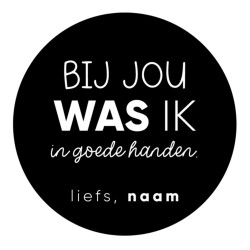 gepersonaliseerde stickervel goede handen