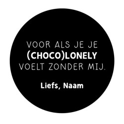 gepersonaliseerde stickervel chocolony