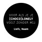 gepersonaliseerde stickervel chocolony