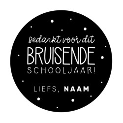 gepersonaliseerde stickervel bruisende schoolljaar