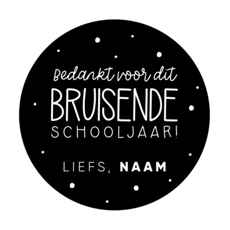gepersonaliseerde stickervel bruisende schoolljaar
