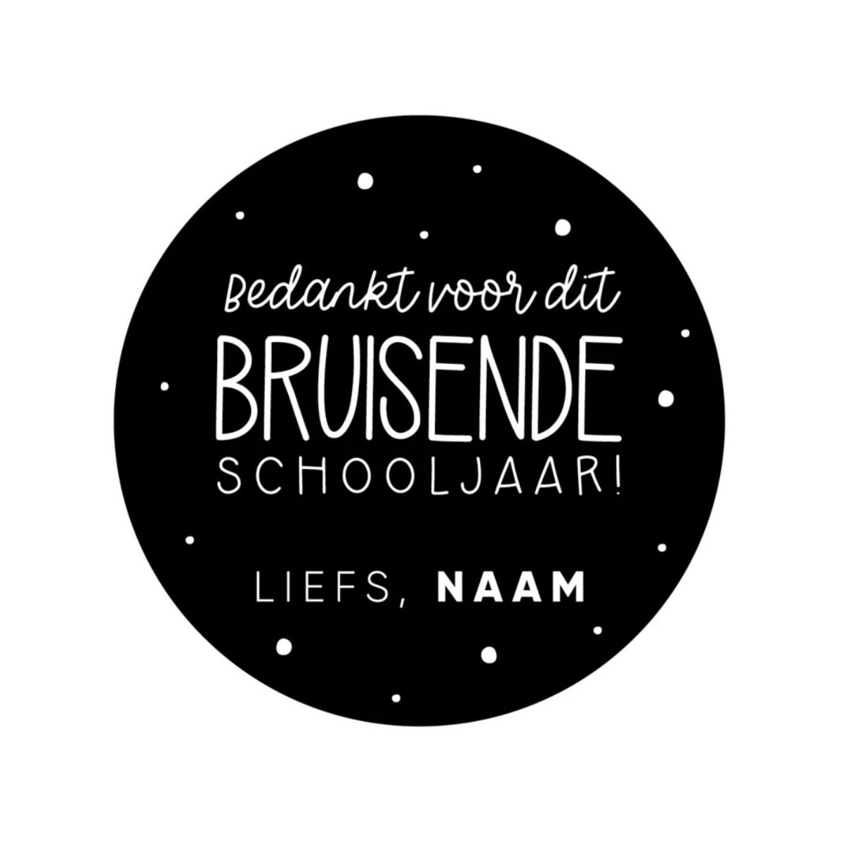 gepersonaliseerde stickervel bruisende schoolljaar