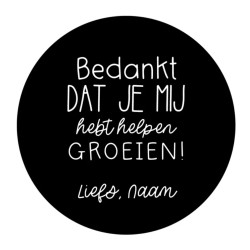 gepersonaliseerde stickervel helpen groeien
