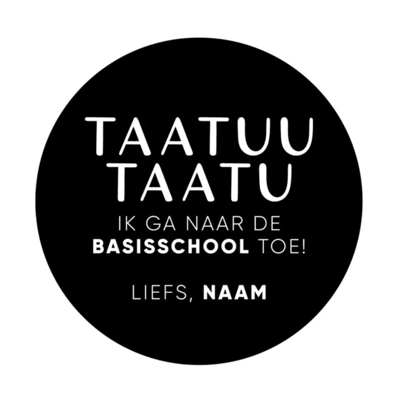 gepersonaliseerde stickervel taatuu