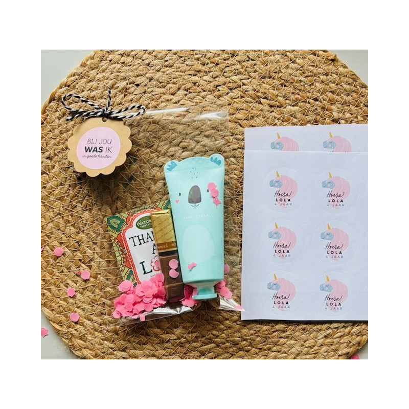 gepersonaliseerde stickervel unicorn