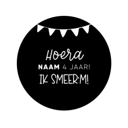 gepersonaliseerde stickervel smeer
