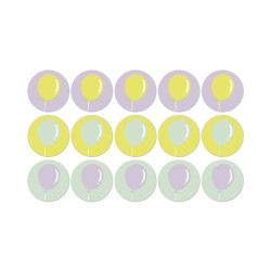 stickermix ballonnen mint