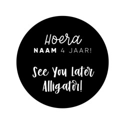 gepersonaliseerde stickers see you later alligator