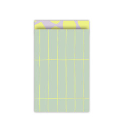 kadozakjes ruitjes mint geel lila