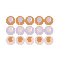 stickermix ballonnen roze