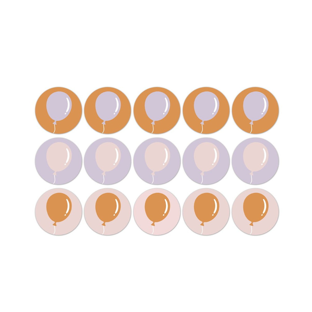 stickermix ballonnen roze