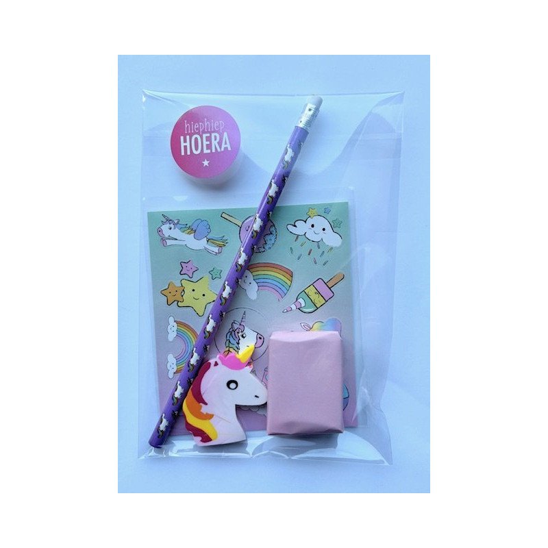 traktatie unicorn gum stickers