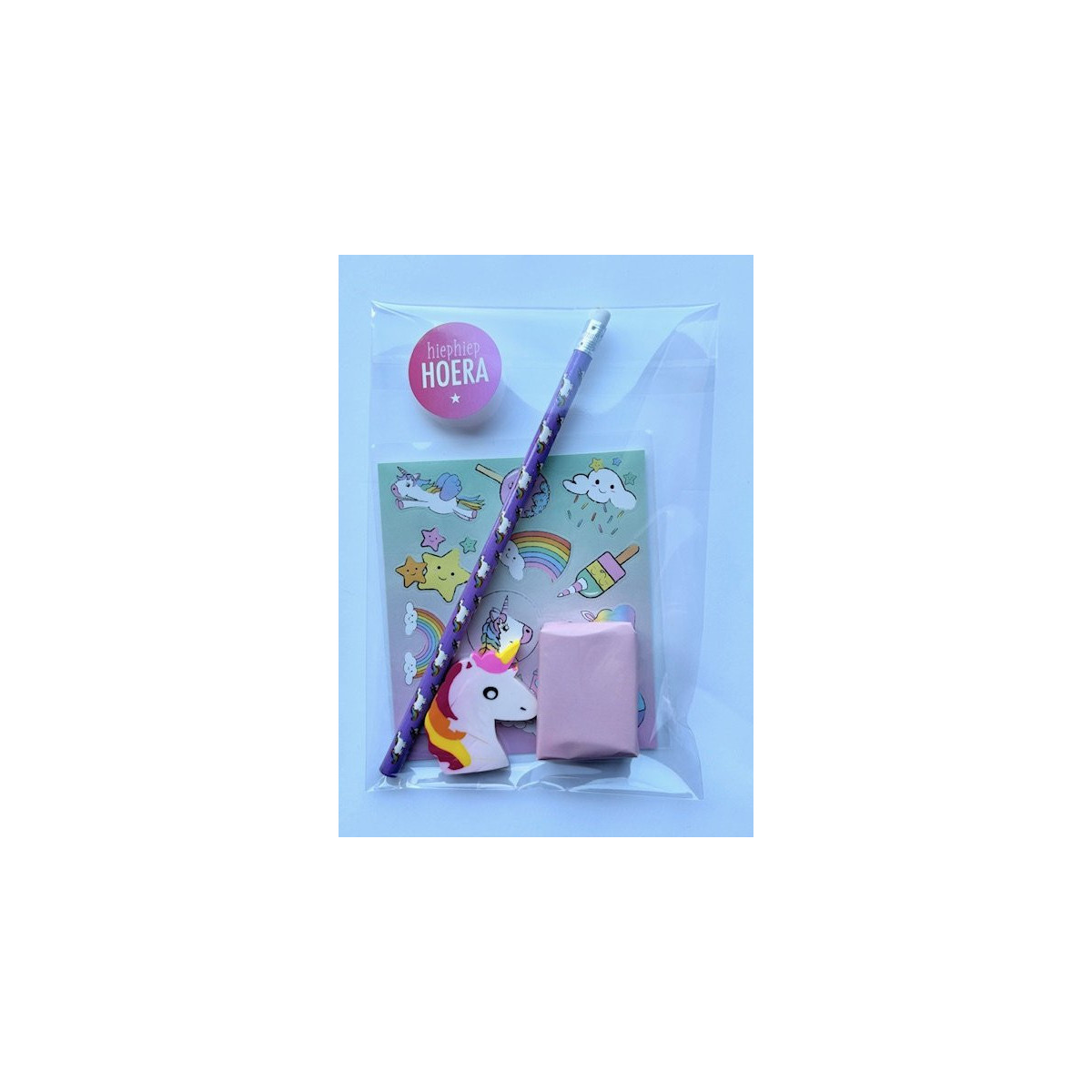 traktatie unicorn gum stickers