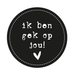 sticker gek op jou