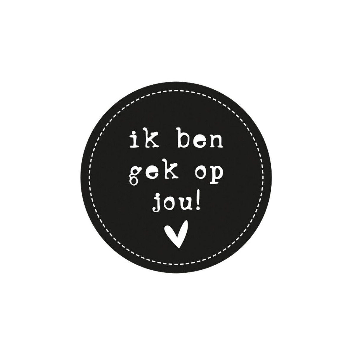 sticker gek op jou