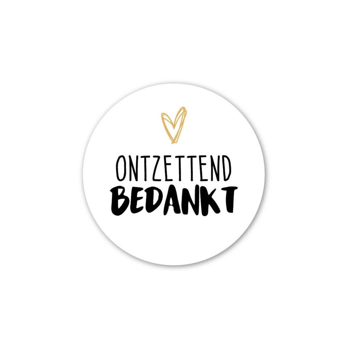 sticker ontzettend bedankt