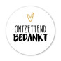 sticker ontzettend bedankt