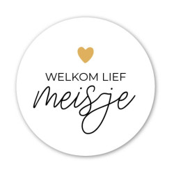 sticker welkom lief meisje