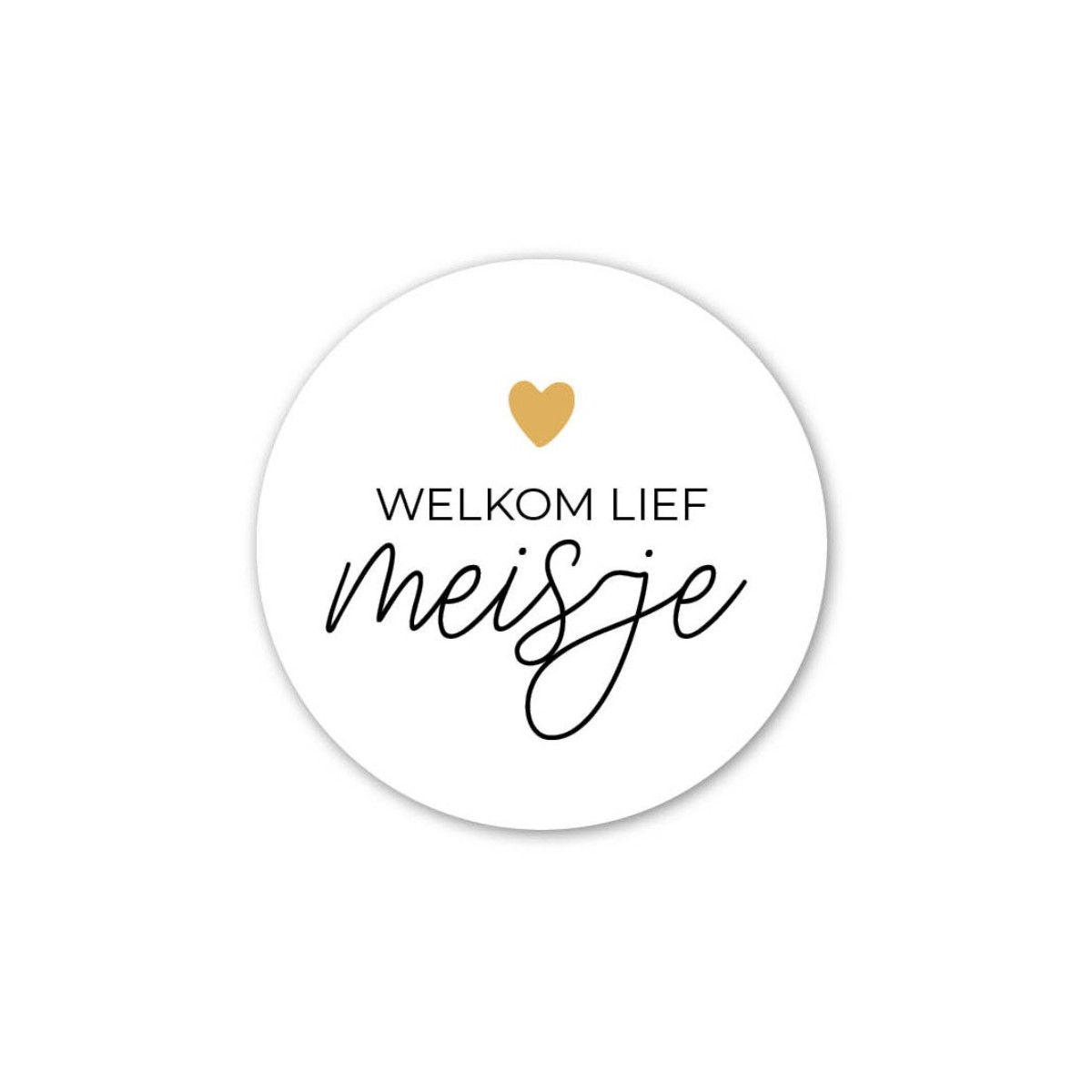 sticker welkom lief meisje