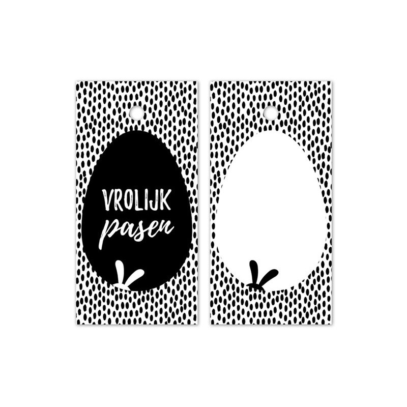 kadolabel Vrolijk pasen