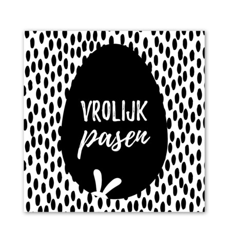 Sticker vrolijk pasen vierkant