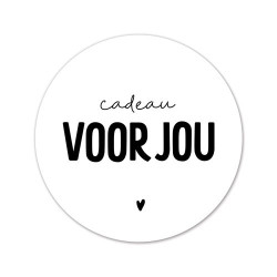sticker cadeau voor jou