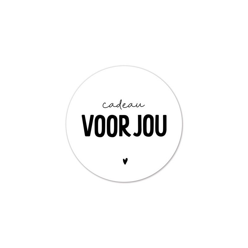 sticker cadeau voor jou