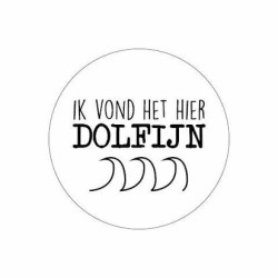 sticker dolfijn golfjes