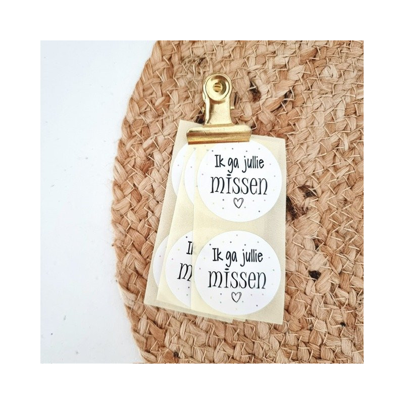 sticker ik ga jullie missen hartje