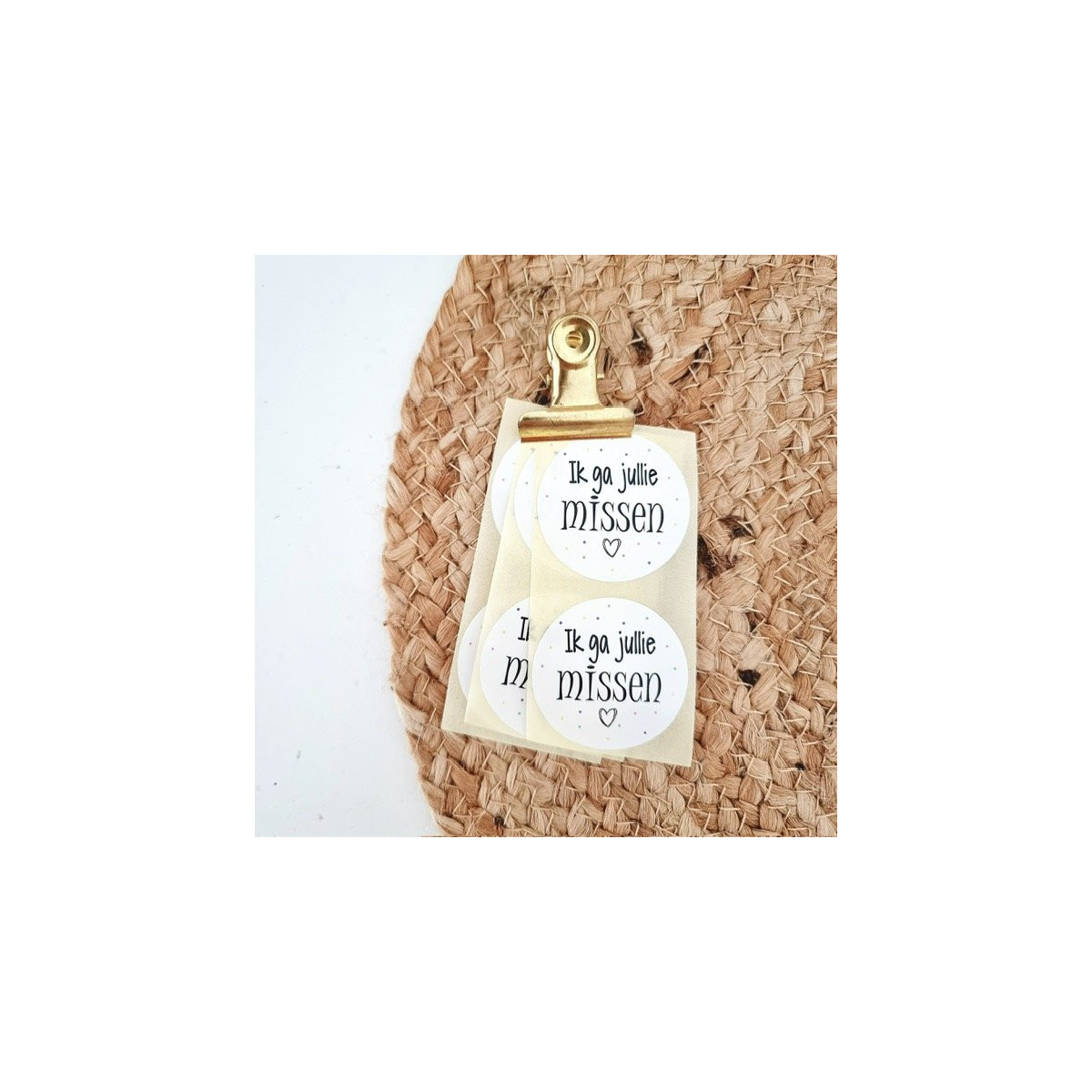 sticker ik ga jullie missen hartje