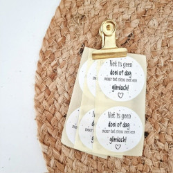 sticker doei dag glimlach